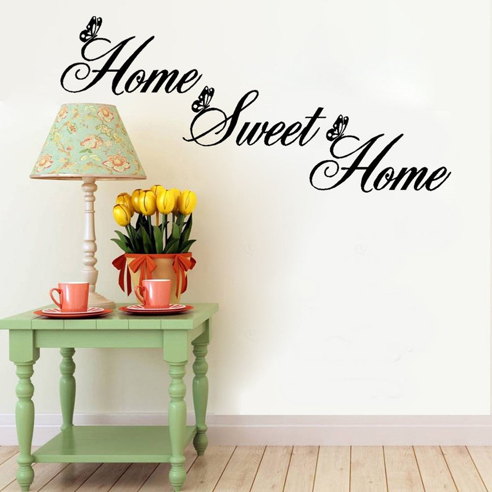 Home Sweet Home Wall Decal for Living Room and Bedroom