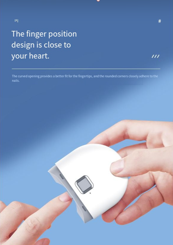 Electric Nail Clipper With Light Nail Polishing Machine