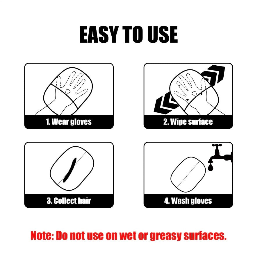 Pet Hair Remover Glove – Reusable & Easy Clean